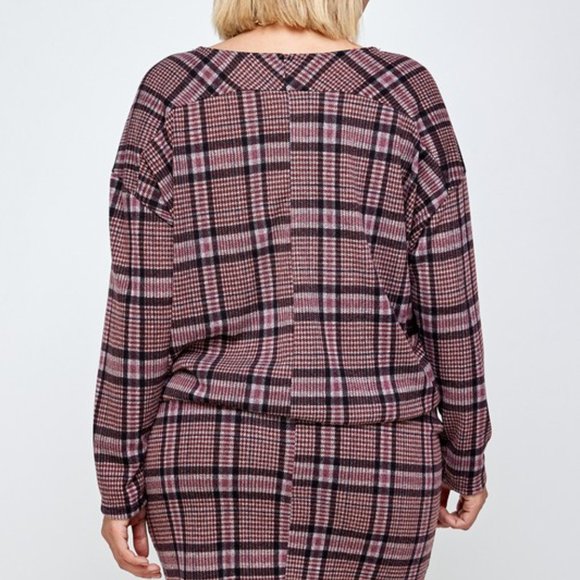 Plaid Skirt Set - Picture 3 of 5